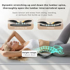 Cordless Electric Lumbar Traction Device, 4-in-1 Multifunctional Back Massager for Low Back Pain Relief with Controller, Dynamic Traction, Microcurrent Therapy, Hyperthermia and Vibration (Black)