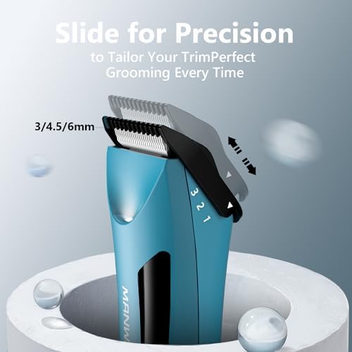 Body Hair Trimmer Men - Body Groomer, Groin Hair Trimmer for Men Waterproof Wet/Dry Use, Electric Ball Trimmer/Shaver with Charging Dock, Male Hygiene Razor, Mens Grooming Kit