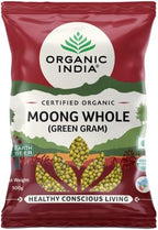 ORGANIC INDIA Rich in Proteins & Dietary Fiber, Delicious in Taste Moong Whole (Green Gram) 500gm