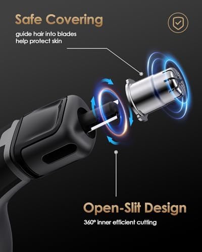 Nose and Ear Blade Replacement Head - Compatible with O Blade QP2734/QP2834/QP25XX/QP26XX/Pro 360 Precision Dual Blade, Waterproof, 360° Coverage, Rust Resistant Stainless Steel Easy Cleaning, One PC