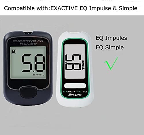 Exactive EQ Test Strips x100 pieces and Lancets x 100 for Blood Glucose Meter Blood Sugar Monitor