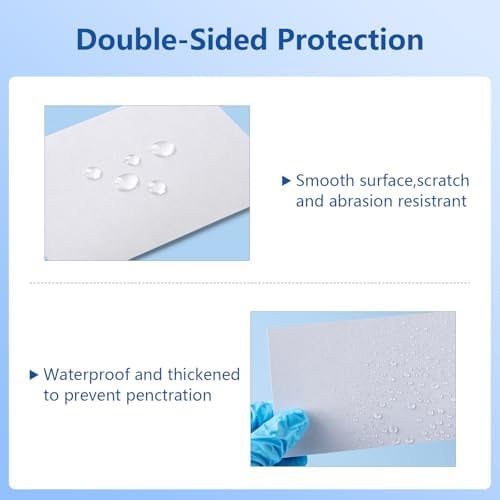 JMU 50 Sheets Dental Mixing Pads 3"x 3", 2 Sides Disposable Lab Mixing Papers, Small
