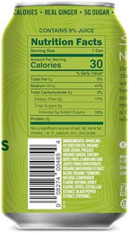 Reed's Ginger Lemongrass Functional Soda - Organic Ginger, Adaptogen Mushroom Blend, Prebiotics - 12oz Cans, 12-Pack