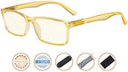 CessBlu Blue Light Filter,Spring Hinges Computer Reading Glasses for Women and Men