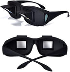 Lazy Reading Glasses-Lazy Readers Prism Glasses Bed Prism Spectacles Horizontal Eyeglasses for Reading/Watching TV Lying Down in Bed/Sofa, Myopia Presbyopic usable, Unisex