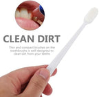 HOMSFOU Ultra Soft Bristle Toothbrush 8pcs Long Handle Toothbrush for Daily Use Gum Care Teeth Cleaning Tool for Adults Travel and Home Oral Hygiene