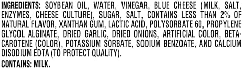 Kraft Dressing, 1 Bottle, for Salads and Dipping, Chunky Blue Cheese, No High-Fructose Corn Syrup, No Artificial Flavors, 16 oz