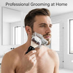 2Pcs Shaving Brushes For Men by Echolly-Super Strong NO Shedding Bristle Shave Brushes for Men-Smooth Acrylic Handle Legacy Shave Brush-Rich and Fast Lather Shaving Cream Brush