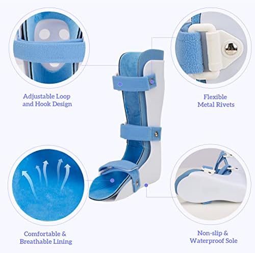 Kids AFO Drop Foot Brace Baby Ankle Foot Orthosis Night Splint for Children Toddler Pediatric Strephenopodia Support Strephexopodia Splint Walking with Shoes or Sleeping (Medium-Left)