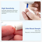 Blood Glucose Test Strips Set -Lvonge 100PC Test Strips for Use Only with Lvonge Blood Glucose Monitor G520/501, Home Diabetes Blood Glucose Testing Kit