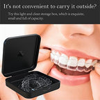 ARGOMAX Retainer Case, Aligner Case, Braces Box Compatible with Invisalign, 1 Piece Orthodontic Box (Black).