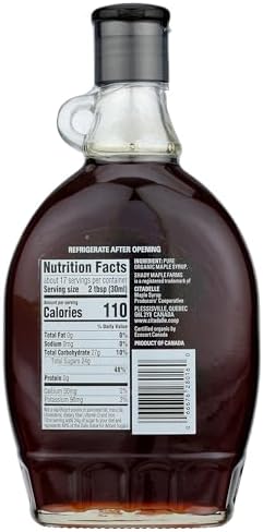 SHADY MAPLE FARMS Organic Very Dark Maple Syrup, 16.9 FZ