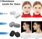 Jaw Exerciser for Man and Woman 3 Resistance Levels (6 pcs) BPA Free Silicone Jaw Exerciser Gum Tablets Jaw Trainer & Jaw Exerciser Shaper for Beginner, Intermediate & Advanced Users