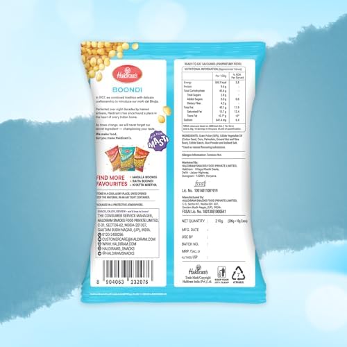 Haldirams Boondi - 7.06 Ounce,, ()