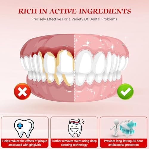 SP-6 Probiotic Whitening Fluoride Free Toothpaste, Upgraded Formula | Ultra Brightening | Gums & Enamel Repair | Mint Flavor | Removes Stain & Plaque | Sensitive Teeth Protection