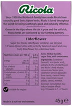 Ricola Sugar Free Elderflower Flv Candy Box 20 Pack
