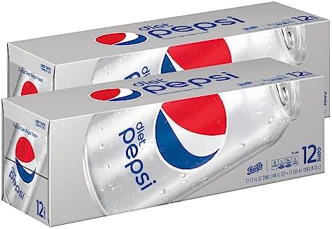 Diet Pepsi, 12 Oz Per Can, Case Of 24 Cans