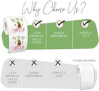 Christmas Toilet Paper Roll Ho Ho Ho I Gotta Go - Funny Toilet Paper, Funny Merry Christmas Novelty Gifts, Perfect for White Elephant and Holiday Parties - Santa, Xmas, Grinch and Holiday Gag Gifts