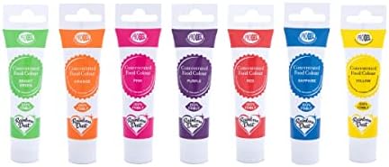 RAINBOW Dust ProGel Icing Colour Paste Gel Food Colouring Sugarcraft Set - 7 PK