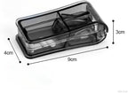 2PCS Pill Cutter and Splitter with Storage, Compact Medicine Slicer for Small and Large Tablets, Portable Crusher for Vitamins and Daily Use（Black