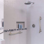Keeney GB2022-24BN Wave Grab Bar 1.25 Dia x 24 In., Brushed Nickel