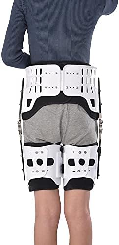 Adjustable Hip Orthosis Adult Hip Joint Abduction Fixation Bracket Hip Stabiliser Support Corrector for Sciatic Nerve Pain Relief,Right (Double Leg)