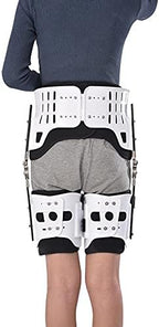 Adjustable Hip Orthosis Adult Hip Joint Abduction Fixation Bracket Hip Stabiliser Support Corrector for Sciatic Nerve Pain Relief,Right (Double Leg)