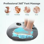 Snailax Shiatsu Foot Massager with Heat, Compression, Vibration, Electric Foot Massager Machine for Plantar Fasciitis, Neuropathy,Kneading, Foot Warmer with Remote Control, Size 13