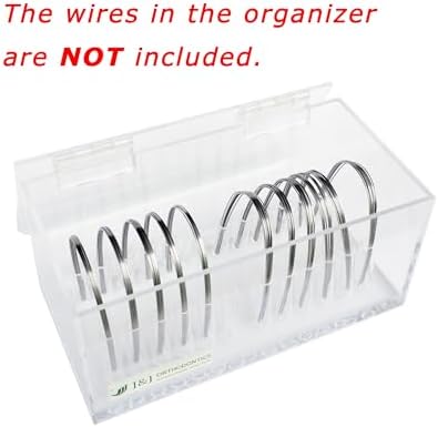 J&J Ortho Orthodontic Arch Wire Holder Organizer Box with Lid (12 sizes)