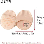 4Pairs Women's Toe Topper Liner Socks,Low Cut No Show Toeless Half Socks,Forefoot Cushion Pads for Flat,High Heels