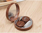 EXCEART Contact Lens Case Mirror Soak Box Set Travel Eye Contact Lense Container Bottle Remover Tool Tweezer Case Kit Coffee