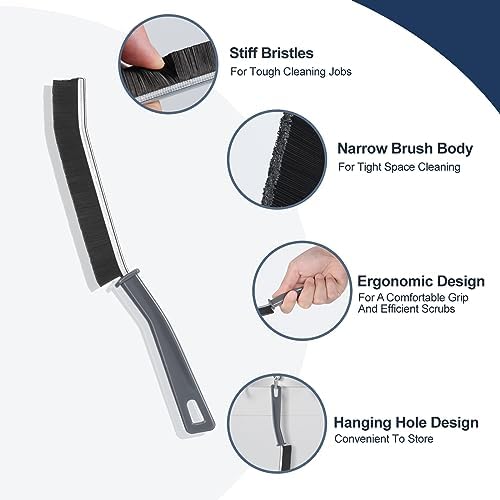 Hard Bristled Crevice Cleaning Brush Bathroom Gap Cleaning Brush Thin Grout Brush