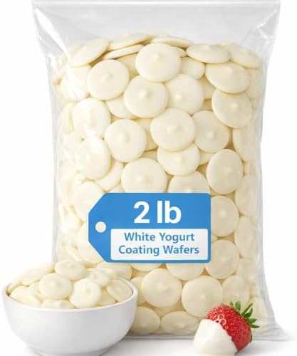 Bulk White Yogurt Coating Wafers for Baking, Dipping & Decorating, 2 lb
