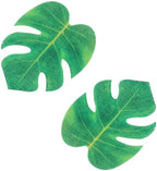 Palm Leaf Cake Topper 48PCS Edible Tropical Turtle Leaves Cupcake Toppers for Hawaii Theme Party Summer Decoration Birthday Party Supplies