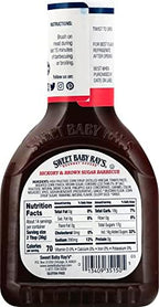 Sweet Baby Ray's Barbecue Sauce - Hickory & Brown Sugar - Net Wt. 18 OZ (510 g) Each - Pack of 2 by Sweet Baby Ray's