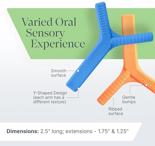 ARK Y-Chew® Sensory Chew - Oral Motor Fidget for Kids & Adults with Autism, ADHD, SPD, Anxiety - Helps with Focus and Self-Regulation - XXT for Very Firm - Royal Blue