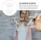 20 Pcs Silicone Anti-slip Glasses Cushions Replaceable Eyeglass Ear Pads Soft Anti-fall Eyewear Accessory for Glasses and Sunglasses