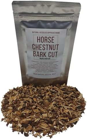 Horse Chestnut Bark, Made from 100% Aesculus Hippocastanum Bark, Cut & Dried - Net weight: 1.5oz/42.5g