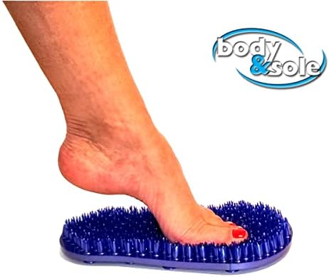 Soapy Soles Foot Scrubbing Pad & Massager, Pearl Blue