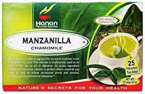 Hanan Peruvian Secrets Manzanilla Herbal Tea | 100% Natural Chamomile | 25 Tea Bags | Aids in Digestion and Naturally Promotes Relaxation to Relieve Occasional Stress