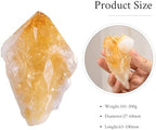 mookaitedecor Natural Raw Citrine Crystal Points, Irregular Rough Yellow Quartz Stone Mineral Specimen for Healing and Home Decor, 101-200g