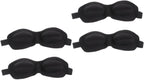 Mobestech 4pcs Eva Sleep Eye Patches Comfortable Stereo Blindfold Masks for Sleep Block Light Fit for Men and Women for Travel and Napping