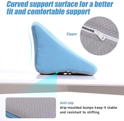 Lateral Support for Wheelchair Side Guards, Wheelchair Back Support Wedge Cushion for People Unable to sit Upright in wheelchairs - Only 1 Cushion in Package