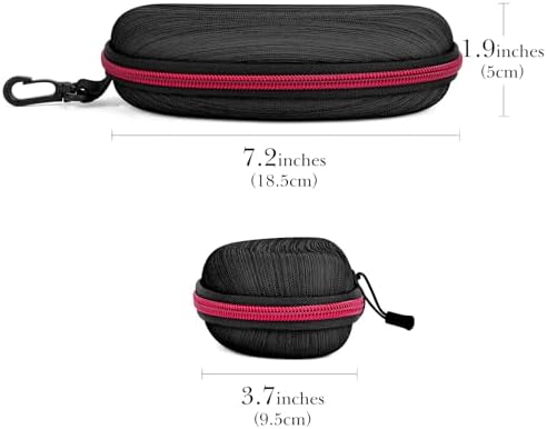 Linkidea EVA Razor Travel Case, Razor Blade Replacement Travel Case Bag, Travel Protect Razor Men Bag Compatible with Fusion 5 Power (Black)