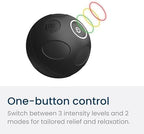 Nobol - MyoSphere Vibration Massage Ball for Deep Tissue Stimulation, Muscle Tension Relief and Stress Reduction | Your Portable Deep Tissue Therapist | Space Black | 1.5lb