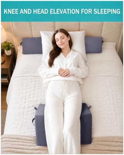Wedges for Bed Positioning, Side Wedge Pillows for Seniors 3PCS, Multifunction Positioning Wedge Pillow for Sleeping and Back Pain Relief, Wedge Pillow for Bed Sores, Knee Elevated
