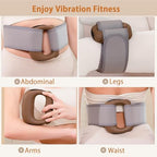 Hands-Free Mini Massage Gun with Heat & Waist Belt - Portable Deep Tissue Percussion Massager for Neck Shoulder Muscle Recovery - Compact 5-Speed Body Shaping Massager Gift for Men Women