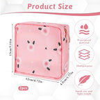 2 Pcs Sanitary Napkin Storage Bag, Portable Reusable Period Pouch for Women, Tampon and Menstrual Pad Holder With Zipper, Nursing Pad Kit for Teen Girls Feminine Care
