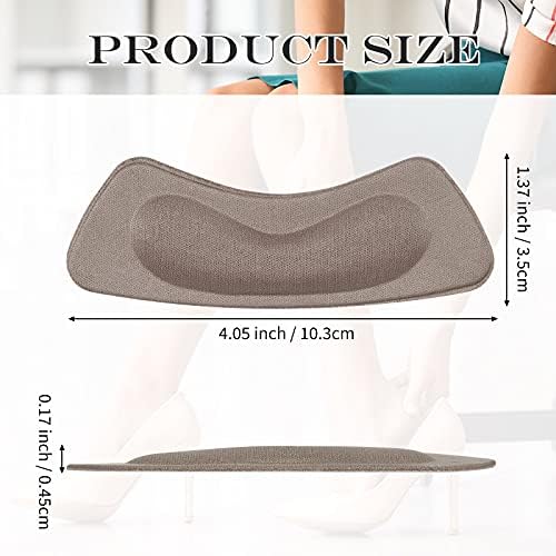 Hotop 6 Pairs Heel Cushion Pads for Women Adhesive Heel Grips Stickers Liner Inserts Ankle Protector for Loose Shoes Back(Colorful)