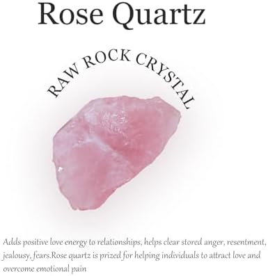 Apengshi Rose Quartz Raw Crystals 2PCS Natural Rough Rocks Healing Crystal and Stones DIY Raw Stones Meditation Fountain Garden Home Decor